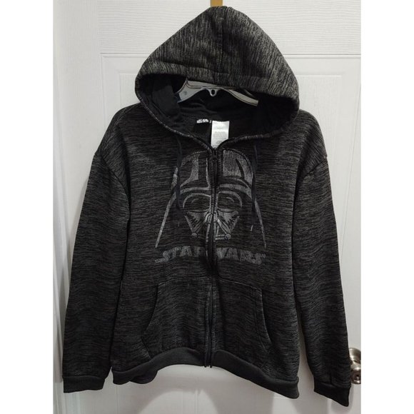 Star Wars Other - Star Wars Darth Vader Heather Gray Full Zip Hoodie Adult Size Large Lucasfilm